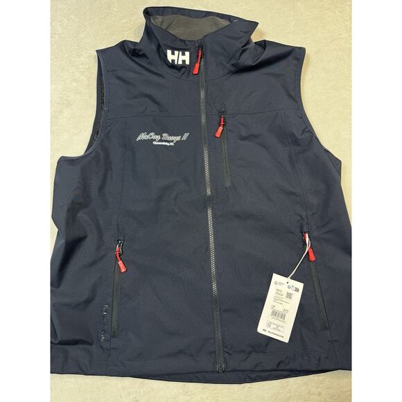 Helly Hansen Crew Vest XL Navy Softshell Windproof Water-Resistant Note-Has Logo - Picture 1 of 12